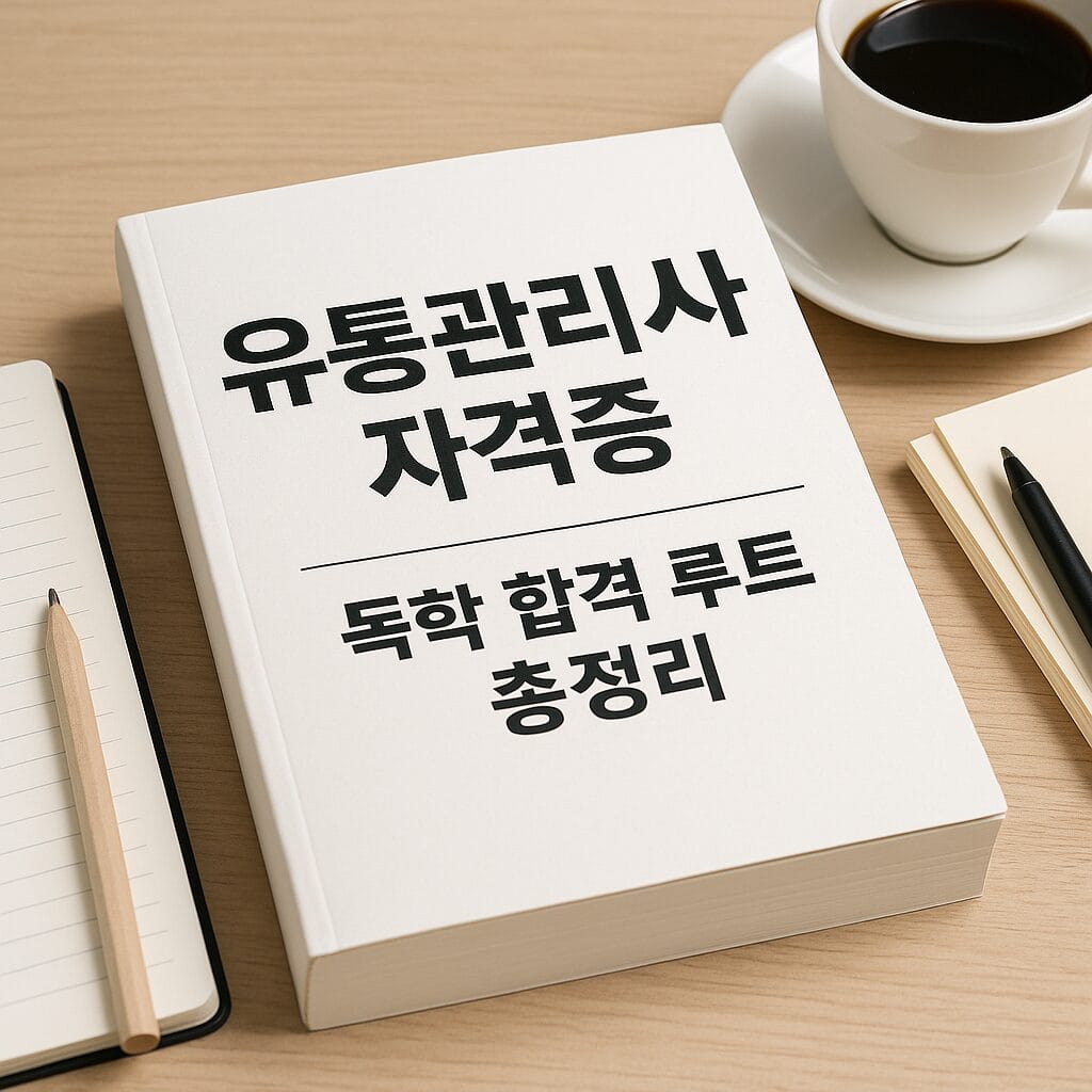 유통관리사 자격증 대표 이미지 – 독학 합격 루트 시각 요약